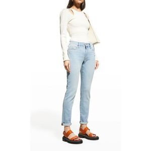 Frame Le Garcon Distressed Cropped Mid Rise Skinny Jeans Size 26